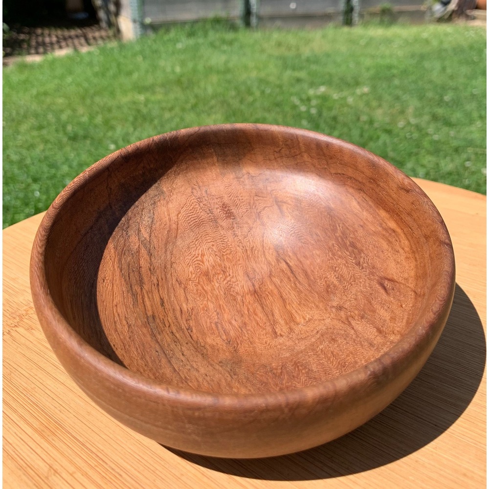 Hand Turned Exotic Wood Bowl, Beeswax Finish (5.5 inch)